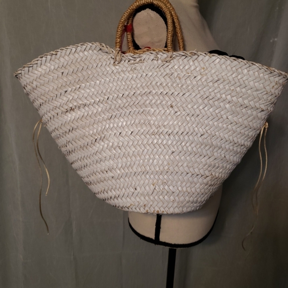 Save The Queen Large Straw Purse - Picture 3 of 7